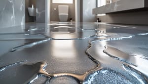 metallic epoxy flooring in bathrooms in Las Vegas, NV